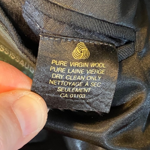 Savile Row Double Breasted Wool Blazer Black Gold Buttons Classic 40R-42R - Picture 7 of 12